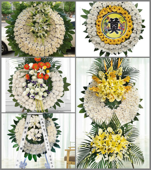 湖北武汉市新洲区辛冲镇邢榨村花圈速递